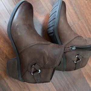 Teva Dark Brown Leather Footwear